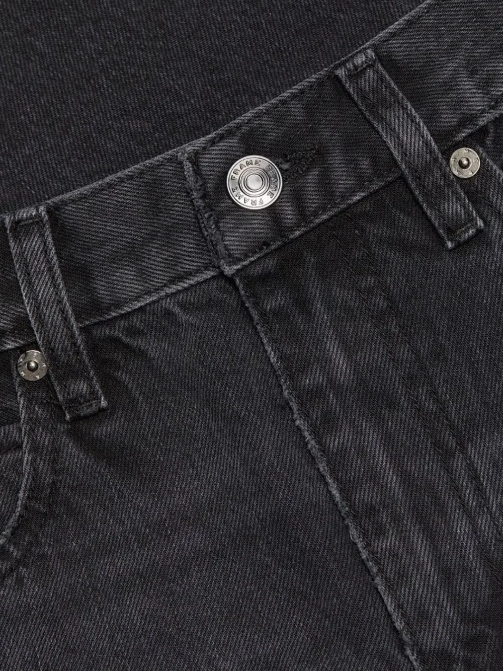 Frame's The Bubble Crop frayed high-rise barrel leg jeans size 28 - Picture 2 of 8